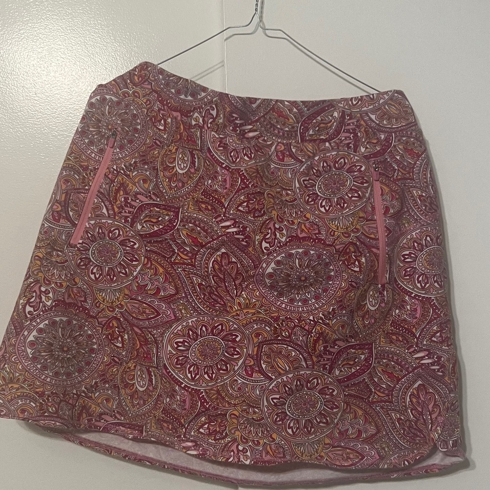 T by Talbots pink paisley skort - 2xP